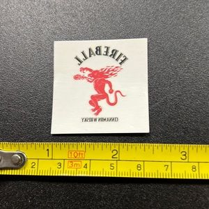 New Temporary fireball tattoo